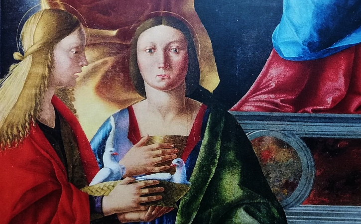 Darstellung von Jesus, Detail